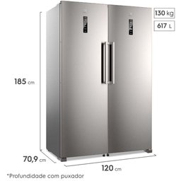 Freezer Electrolux Fti4s Experience com Inverter 262l Inox 110v 04271fba189 - 6