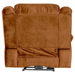 Poltrona do Papai Reclinável Elétrica com Massagem e USB Magnum Veludo Telha - Gran Belo - 8