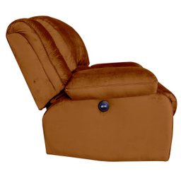Poltrona do Papai Reclinável Elétrica com Massagem e USB Magnum Veludo Telha - Gran Belo - 12