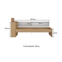Ver imagem 7 de Cama de Solteiro com Colchão Incluso Baú Embutido e Prateleira Multimóveis Mp4260 Rustic/branco