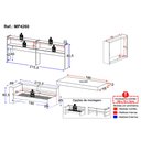 Ver imagem 4 de Cama de Solteiro com Colchão Incluso Baú Embutido e Prateleira Multimóveis Mp4260 Rustic/branco
