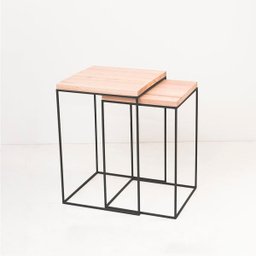 Conjunto kit mesa lateral decorativa de ferro estilo industrial festa - 1 Conjunto kit mesa lateral decorativa de ferro estilo industrial festa - 1