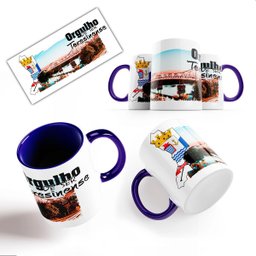 Caneca Azul Bandeira Teresina Orgulho Teresinense 325ml - 2