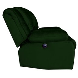 Poltrona do Papai Reclinável Elétrica com Massagem e USB Magnum Veludo Verde - Gran Belo - 10