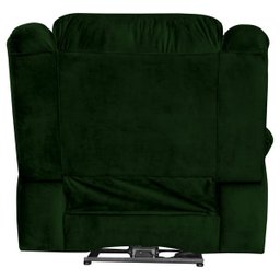 Poltrona do Papai Reclinável Elétrica com Massagem e USB Magnum Veludo Verde - Gran Belo - 8