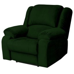 Poltrona do Papai Reclinável Elétrica com Massagem e USB Magnum Veludo Verde - Gran Belo - 9