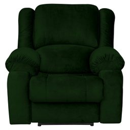 Poltrona do Papai Reclinável Elétrica com Massagem e USB Magnum Veludo Verde - Gran Belo - 1