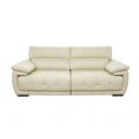 Ver imagem 4 de Sofá Retrátil e Reclinável Zurique 100% em Couro Natural com 2,60m Couro:off-white