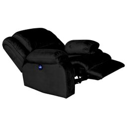 Poltrona do Papai Reclinável Elétrica com Massagem e USB Magnum Veludo Preto - Gran Belo - 8