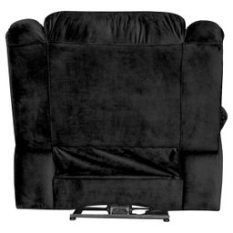 Poltrona do Papai Reclinável Elétrica com Massagem e USB Magnum Veludo Preto - Gran Belo - 7