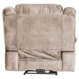 Poltrona do Papai Reclinável Elétrica com Massagem e USB Magnum Veludo Creme - Gran Belo - 8