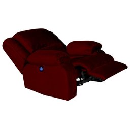 Poltrona do Papai Reclinável Elétrica com Massagem e USB Magnum Veludo Vinho - Gran Belo - 7