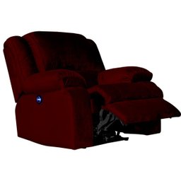 Poltrona do Papai Reclinável Elétrica com Massagem e USB Magnum Veludo Vinho - Gran Belo - 11