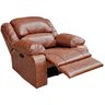 Poltrona do Papai Reclinável Manual Magnum Couro (pu) Marrom - Gran Belo - 9
