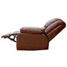 Poltrona do Papai Reclinável Manual Magnum Couro (pu) Marrom - Gran Belo - 7