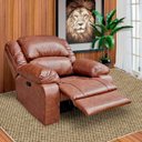 Ver imagem 6 de Poltrona do Papai Reclinável Manual Magnum Couro (pu) Marrom - Gran Belo