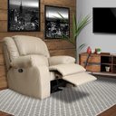 Ver imagem 6 de Poltrona do Papai Reclinável Manual Magnum Couro (PU) Bege - Gran Belo
