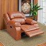 Poltrona do Papai Reclinável Manual Magnum Couro (PU) Caramelo - Gran Belo - 6