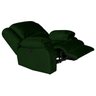Poltrona do Papai Reclinável Manual Magnum Veludo Verde - Gran Belo - 7