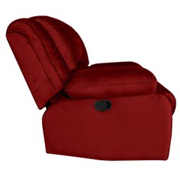 Poltrona do Papai Reclinável Manual Magnum Veludo Vermelho - Gran Belo - 12