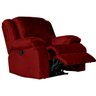 Poltrona do Papai Reclinável Manual Magnum Veludo Vermelho - Gran Belo - 11