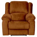 Ver imagem 1 de Poltrona do Papai Reclinável Manual Magnum Veludo Telha - Gran Belo