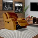 Ver imagem 6 de Poltrona do Papai Reclinável Manual Magnum Veludo Telha - Gran Belo