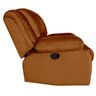 Poltrona do Papai Reclinável Manual Magnum Veludo Telha - Gran Belo - 10