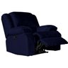 Poltrona do Papai Reclinável Manual Magnum Veludo Azul Marinho - Gran Belo - 10