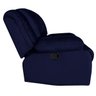 Poltrona do Papai Reclinável Manual Magnum Veludo Azul Marinho - Gran Belo - 11