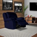 Ver imagem 6 de Poltrona do Papai Reclinável Manual Magnum Veludo Azul Marinho - Gran Belo