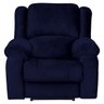 Poltrona do Papai Reclinável Manual Magnum Veludo Azul Marinho - Gran Belo - 1