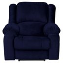 Ver imagem 1 de Poltrona do Papai Reclinável Manual Magnum Veludo Azul Marinho - Gran Belo
