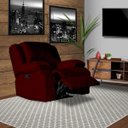 Ver imagem 6 de Poltrona do Papai Reclinável Manual Magnum Veludo Vinho - Gran Belo