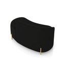 Ver mais imagens de Sofá 2 Lugares Orgânico 140cm Pé Dourado Morgan Suede Preto D03 - D’Rossi