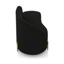 Ver imagem 7 de Sofá 2 Lugares Orgânico 140cm Pé Dourado Morgan Suede Preto D03 - D’Rossi