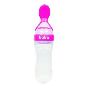 Colher Mamadeira Alimentadora Papinha do Bebê - Rosa