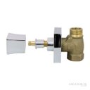 Ver imagem 4 de Acabamento Quadrado Metal Cromado Registro Pressão e Gaveta 1/2 3/4 1 Padrão Deca C48 Banheiro