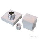 Ver imagem 3 de Acabamento Quadrado Metal Cromado Registro Pressão e Gaveta 1/2 3/4 1 Padrão Deca C48 Banheiro