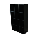 Ver imagem 6 de Estante Livreiro Colmeia Organizador Multiuso com 12 Nichos - Cor Preto - Cód. 312