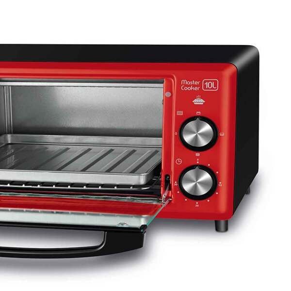 Forno Elétrico Master Cooker 10 Litros 127v 60hz Vermelho Mondial Fr-20 - 3