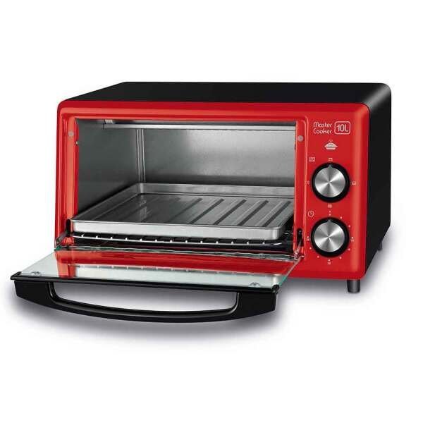 Forno Elétrico Master Cooker 10 Litros 127v 60hz Vermelho Mondial Fr-20 - 1