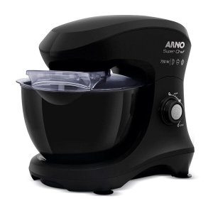 Batedeira Planetária Super Chef Arno 15 Velocidades 127V Preta