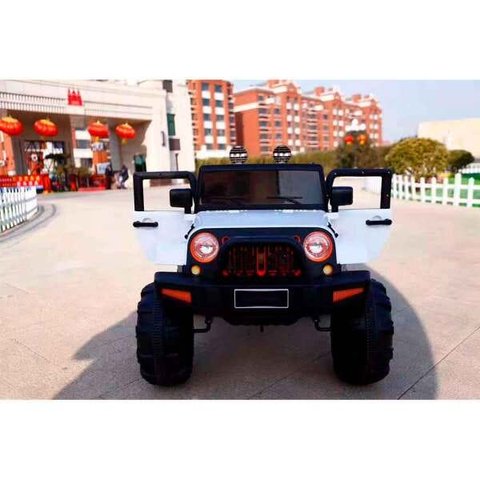 Mini Carro Elétrico Jipe Bateria Recarregável 12v com Controle Branco Importway Bw028br