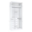 Ver imagem 3 de MÓDULO CLOSET COM 6 GAV. E CABIDEIRO DUPLO M406.B (A235XL100XP50) MUNDI MOVEIS