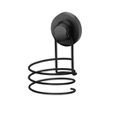 Ver imagem 1 de Suporte Porta Secador de Cabelo de Parede Ventosa Banheiro:preto Fosco