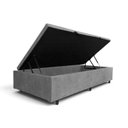 Ver imagem 4 de Base Box Baú Solteiro Lateral Suede 0,88x1,88