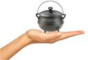 Ver imagem 3 de Caldeirão Extramil Tampa De Ferro 0,5 Litros Panela Mineira
