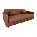 Ver imagem 3 de Sofá Cama Emília 2 Lugares 190cm Veludo Ferrugem Matrix