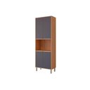 Ver imagem 1 de Paneleiro de Cozinha Modulado Esplêndida Torre Quente C/ 4 Portas e 1 Nicho P/ Forno 70cm Freijo/